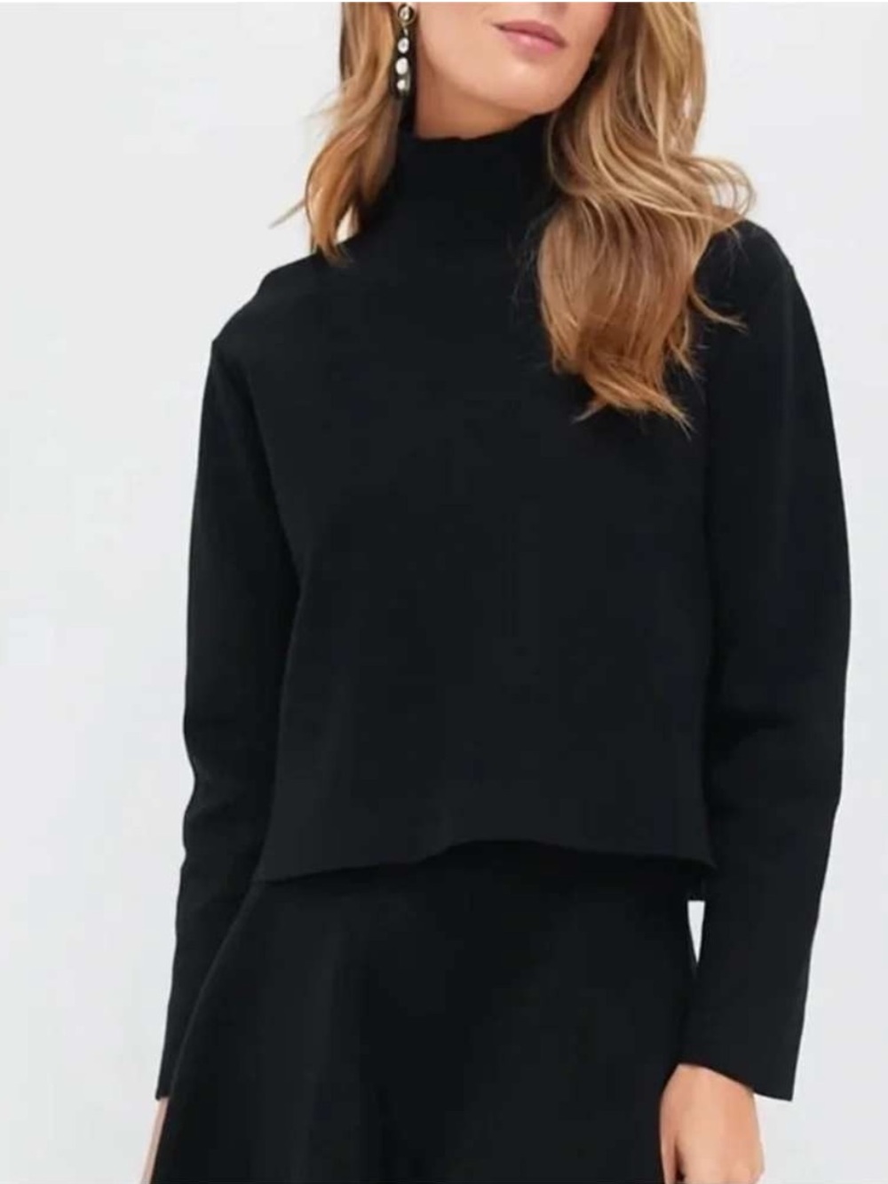 TUCKERNUCK Black Mock-Neck Sweater